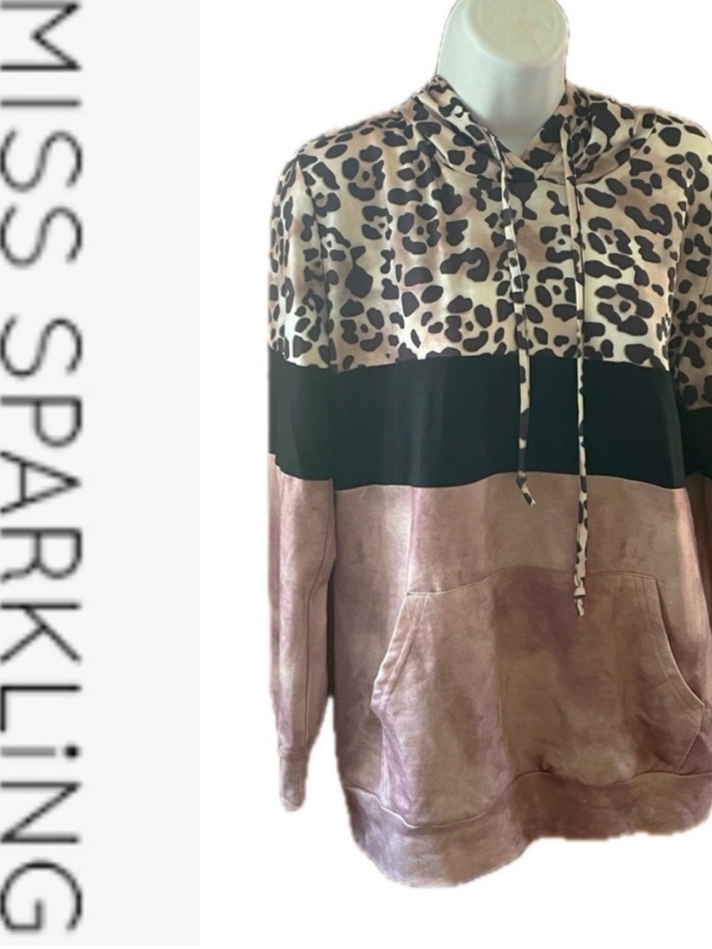 Leopard Print Tie-Dye Hoodie ๐๐ธ